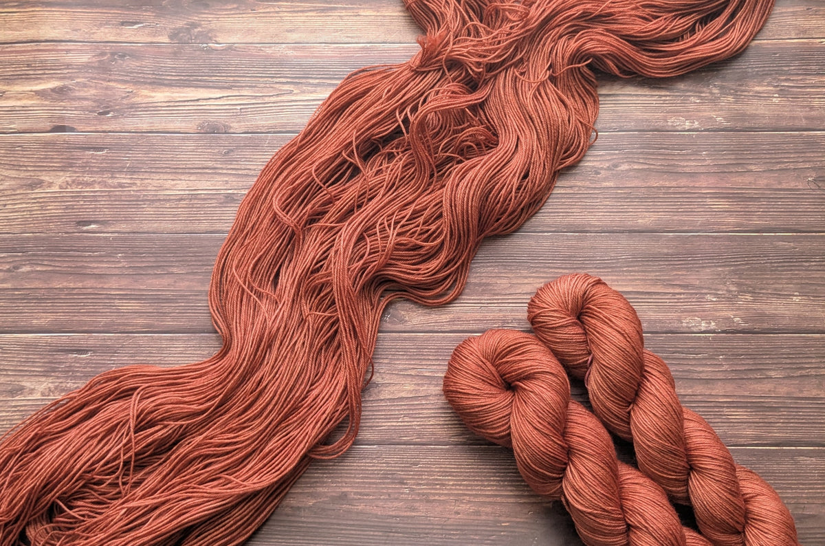 Echeveau Lyl Sock mérinos superwash nylon – Fingering – Coloris Cognac