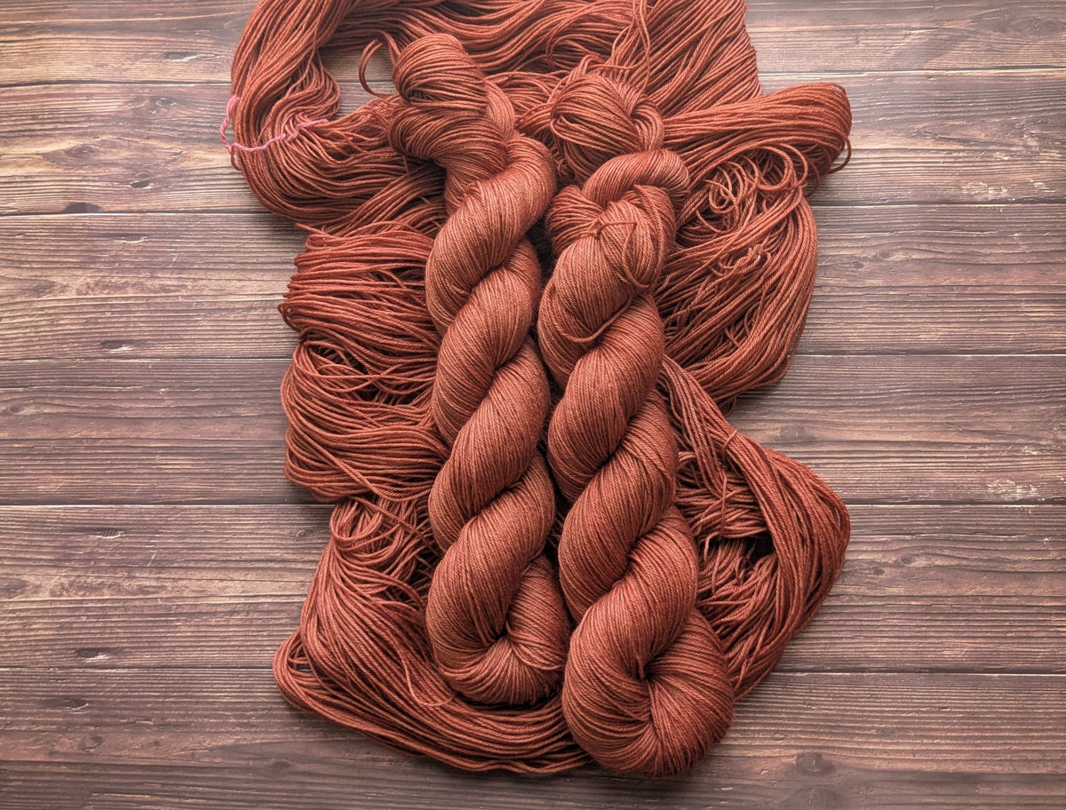 Echeveau Lyl Sock mérinos superwash nylon – Fingering – Coloris Cognac