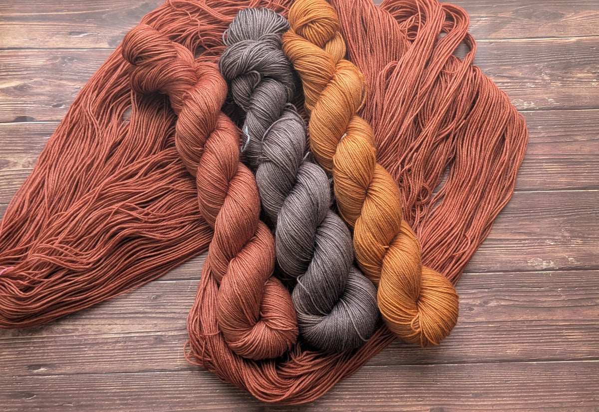Echeveau Lyl Sock mérinos superwash nylon – Fingering – Coloris Cognac