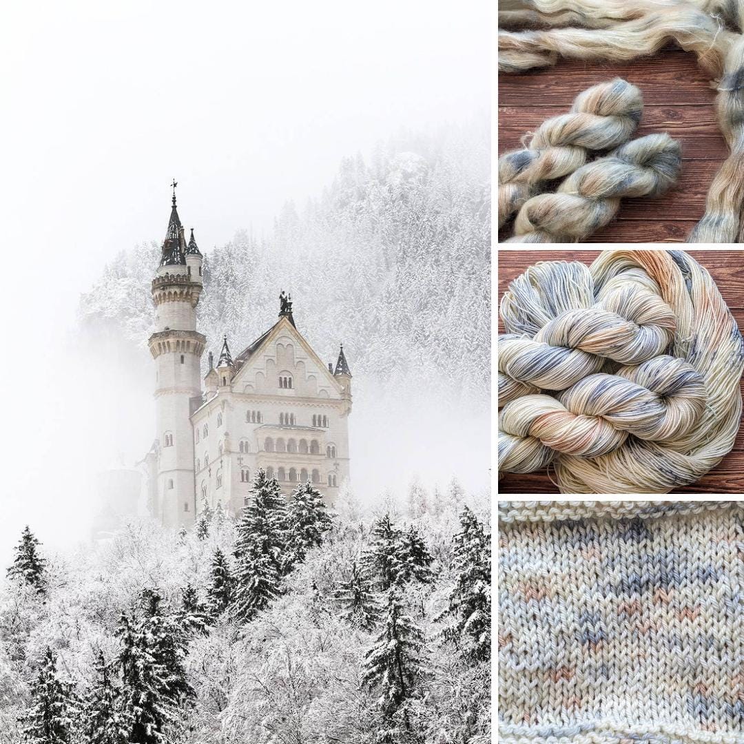 Echeveau Lyl Sock mérinos superwash nylon – Fingering – Coloris Tour du monde Lylysurunfil - Février Allemagne