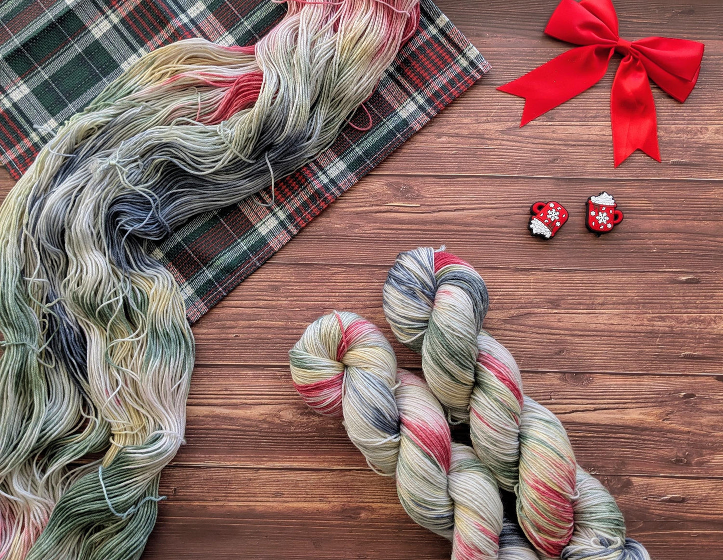 Echeveaux Lylysurunfil - Lyl Sock - Merinos nylon - Le train de Noël