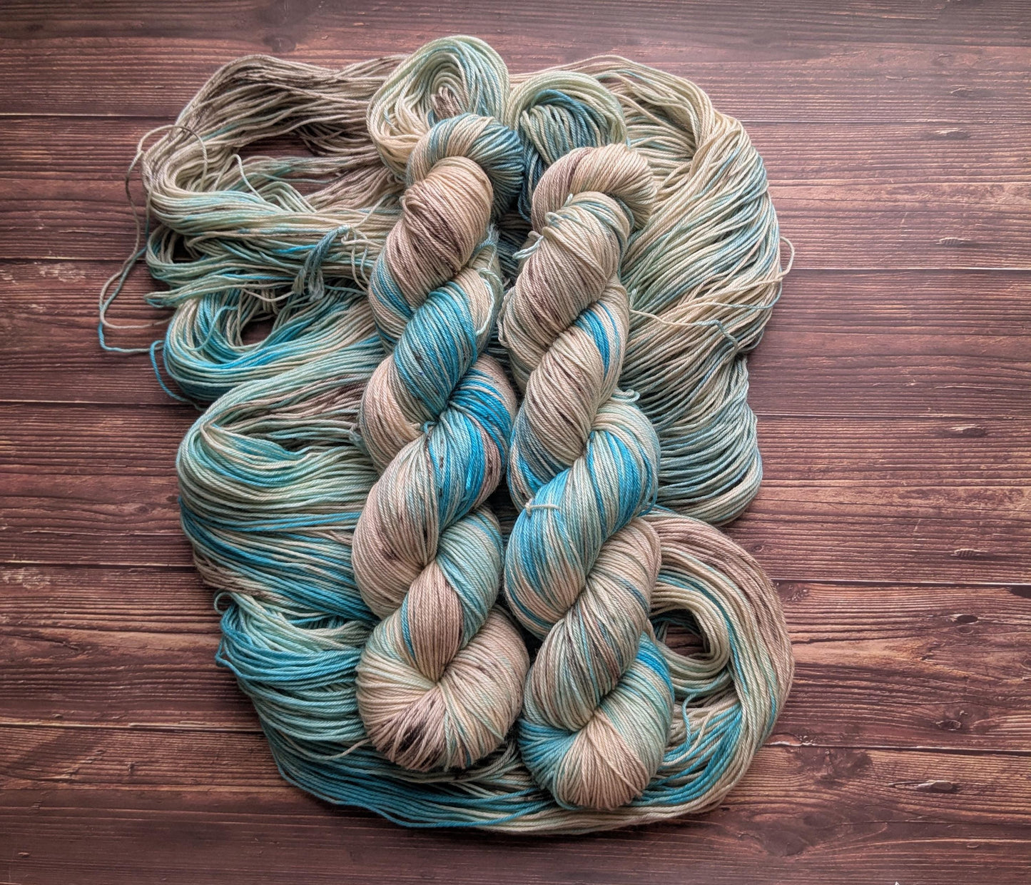 Echeveau Lyl Sock mérinos superwash nylon – Fingering – Coloris Les pieds dans le sable