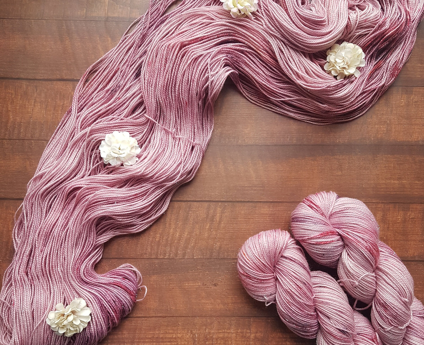 Echeveau Lyl Bling merinos superwash nylon stellina – Fingering Sock – Coloris Maman