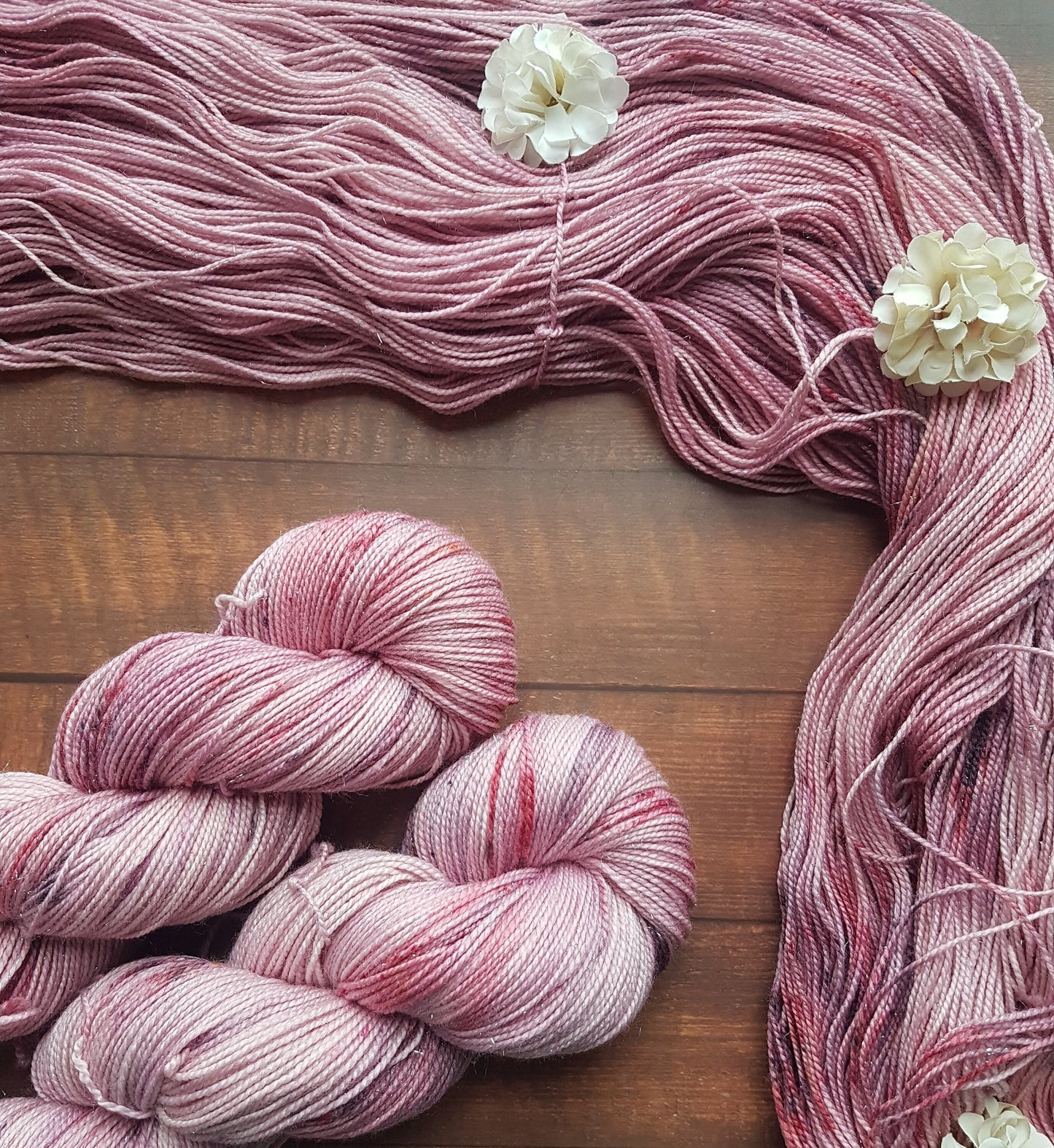 Echeveau Lyl Bling merinos superwash nylon stellina – Fingering Sock – Coloris Maman