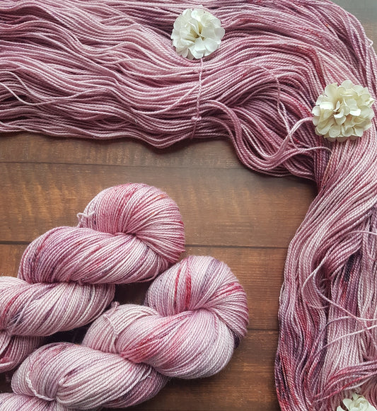 Echeveau Lyl Bling merinos superwash nylon stellina – Fingering Sock – Coloris Maman