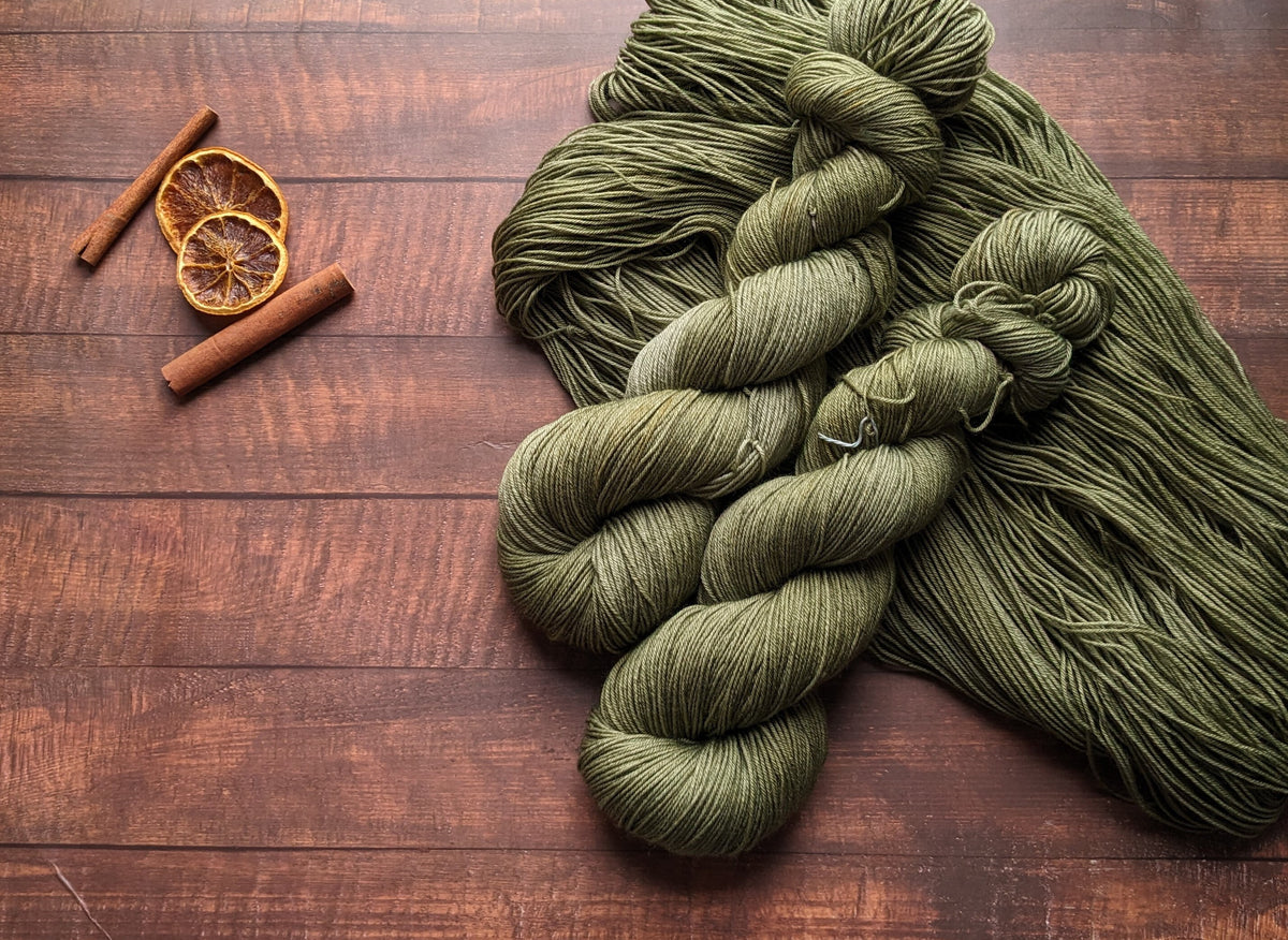 Echeveau Lyl Sock merinos superwash nylon – Fingering Sock – Coloris Sous-Bois