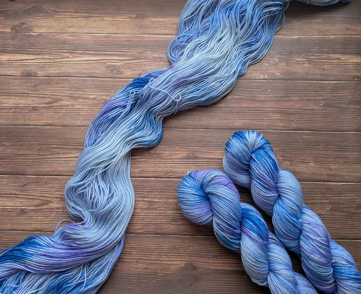 Echeveau Lyl Sock mérinos superwash nylon – Fingering – Coloris Delphinium