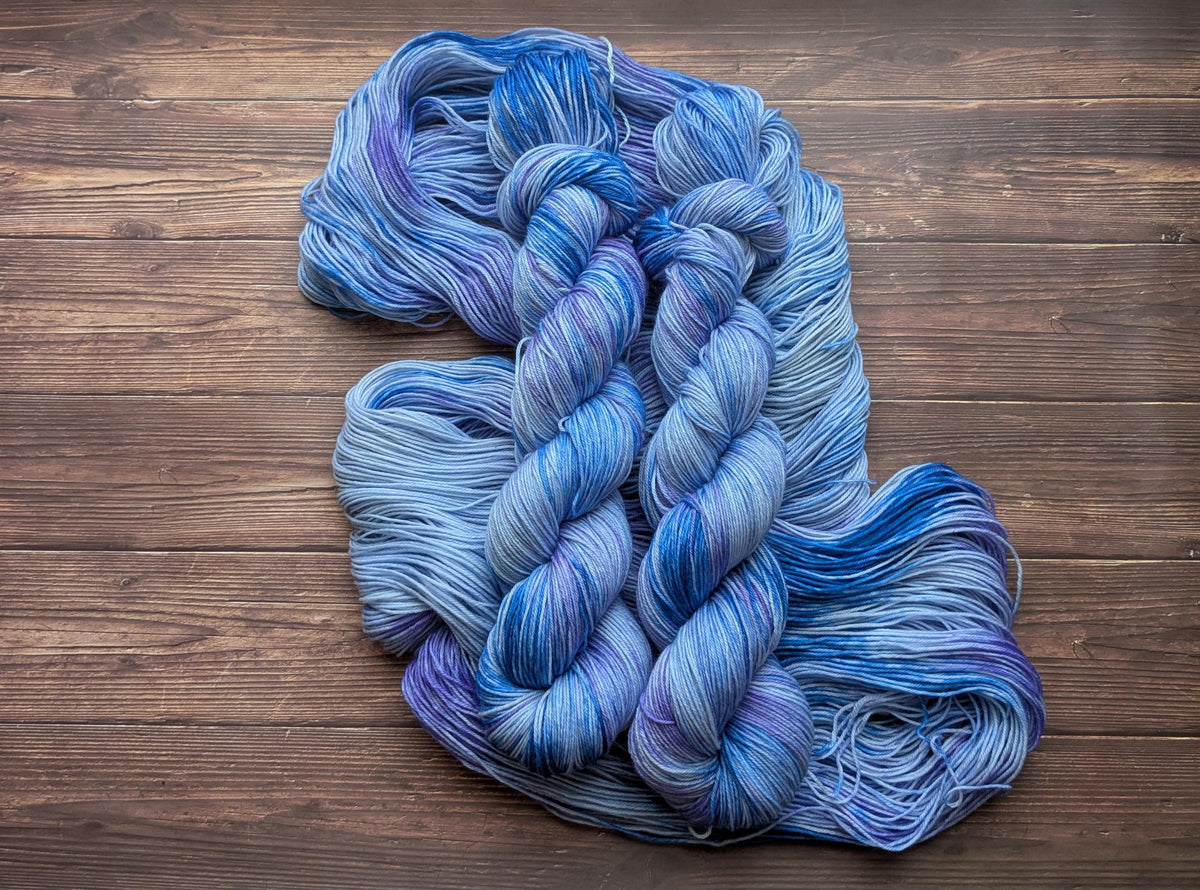 Echeveau Lyl Sock mérinos superwash nylon – Fingering – Coloris Delphinium