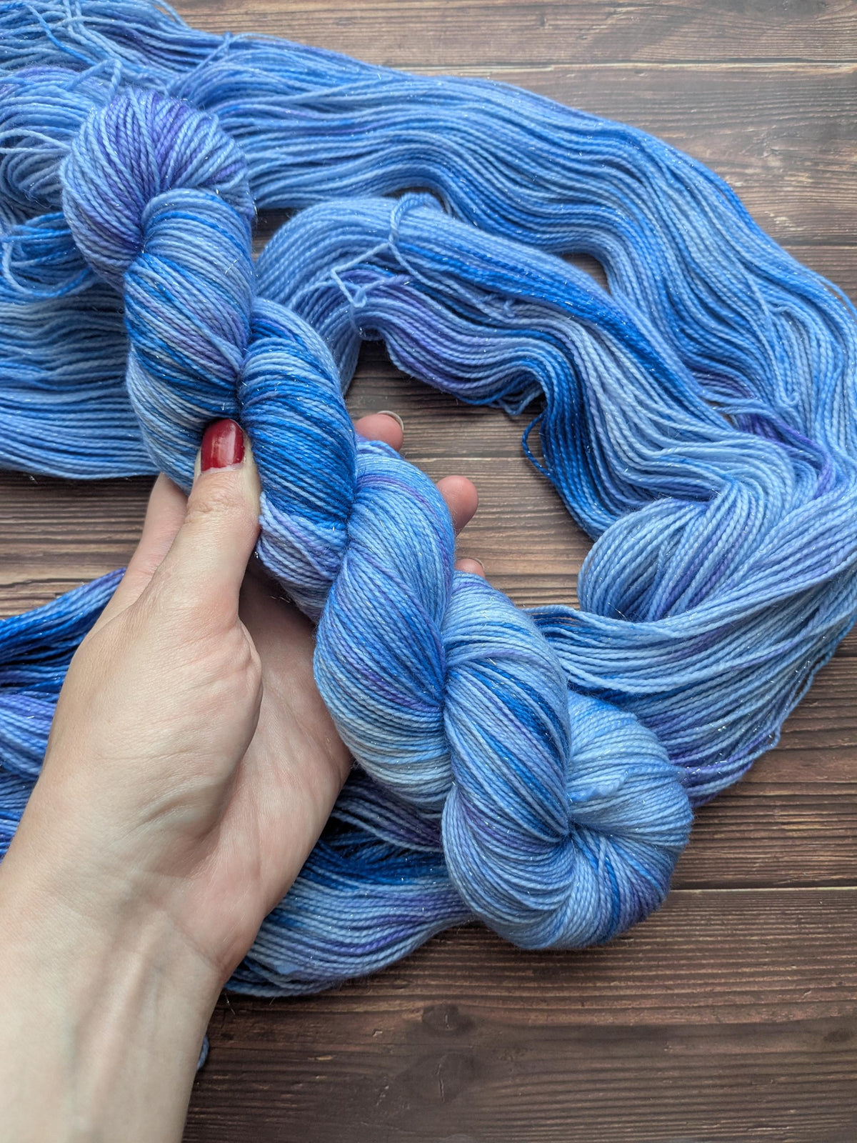 Echeveau Lyl Sock mérinos superwash nylon – Fingering – Coloris Delphinium