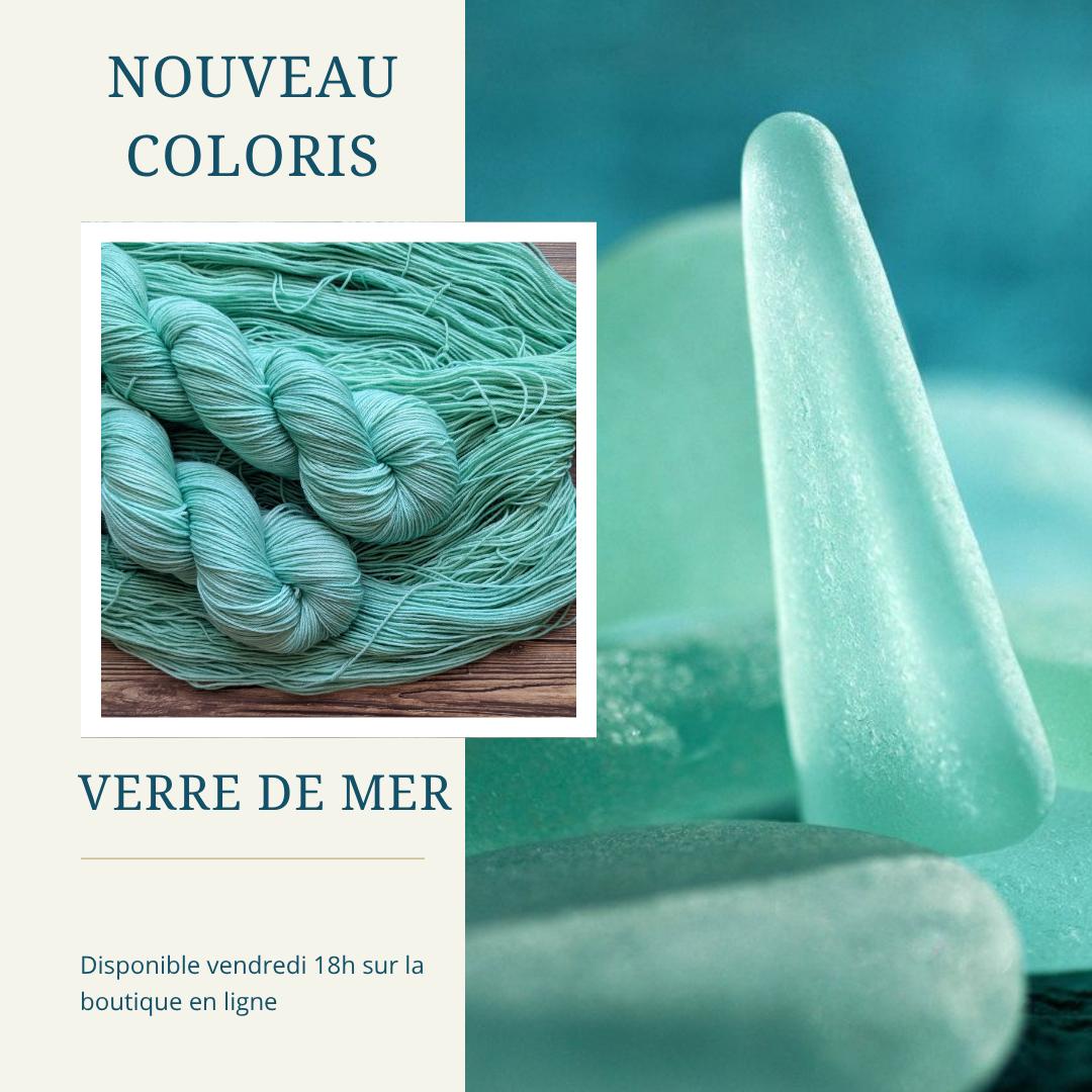 Echeveau Lyl Sunshine Tencel Merino – Fingering – Coloris Verre de Mer